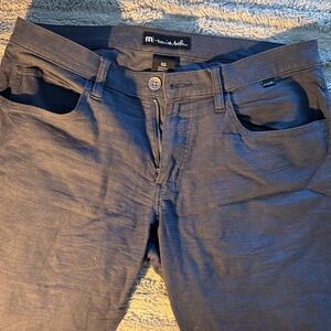Travis Mathew Men's Dark Gray Straight Leg Pants